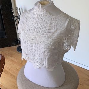 White cropped see thee shirt  1